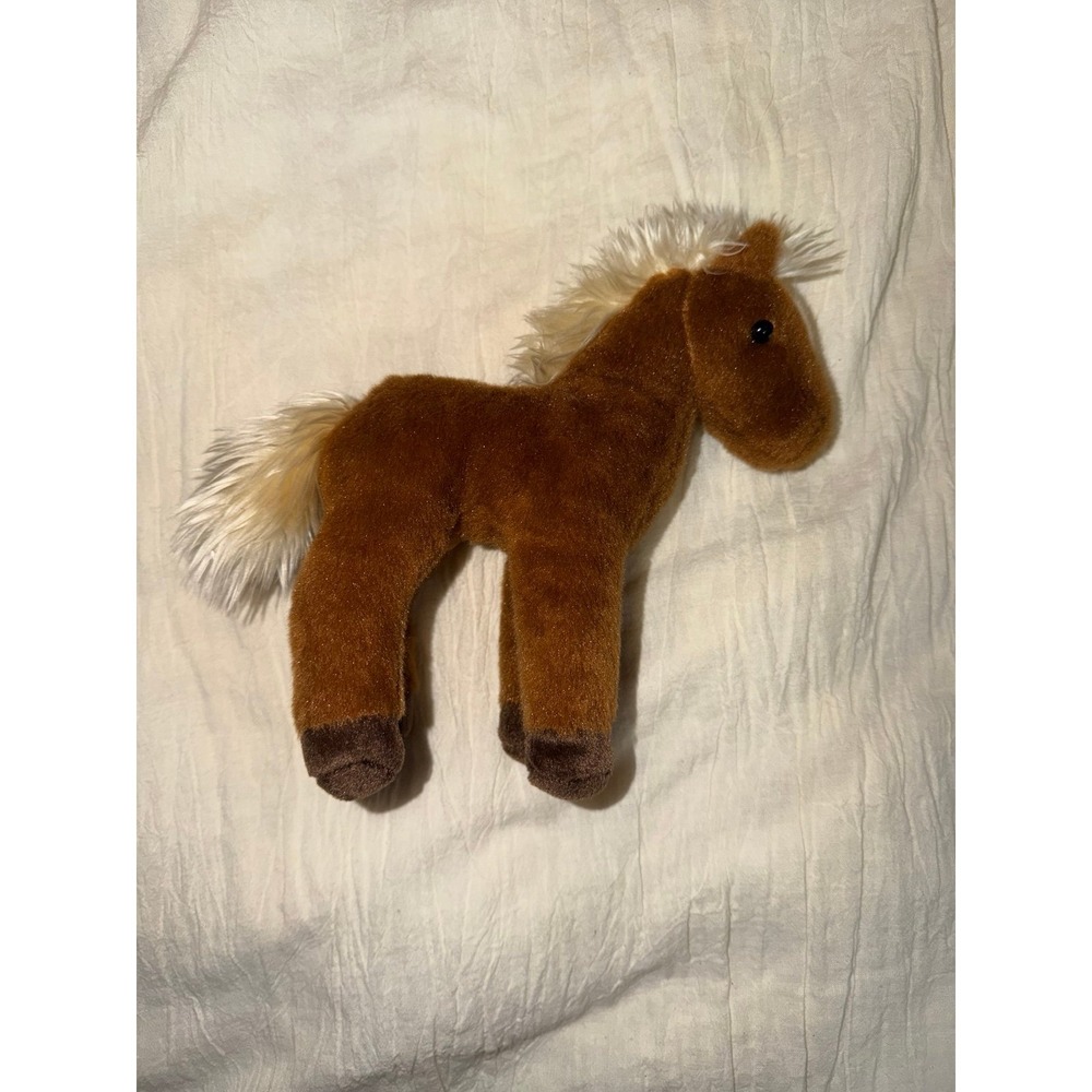 Douglas Cuddle Toys "Mr. Brown" chestnut horse plush 8.5" x 8" - Picture 3 of 6